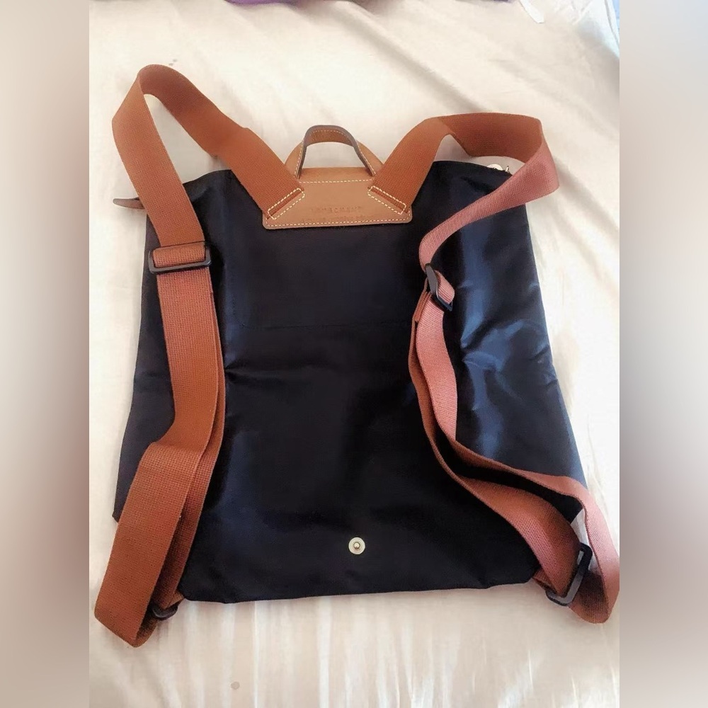 Longchamp Le Pliage Original Medium Backpack Recycled Canvas black - Picture 7 of 12